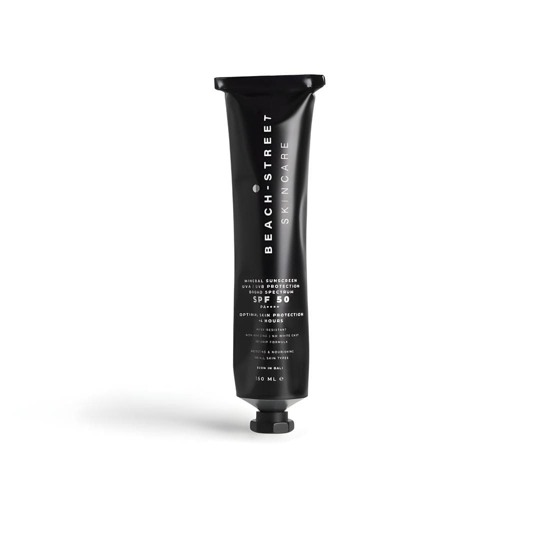 front view spf50 mineral sunscreen tube